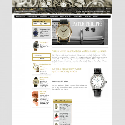 Antike Uhren Eder(Germany)|Timepeaks Watch Shop List