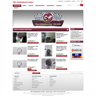 C & F Handelskontor GmbH(Germany)|Timepeaks Watch Shop List