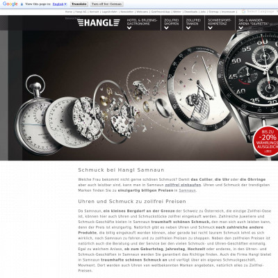 Hangls Uhren & Schmuck(Switzerland)|Timepeaks Watch Shop List