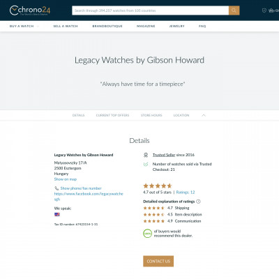 Legacy Watches by Gibson Howard