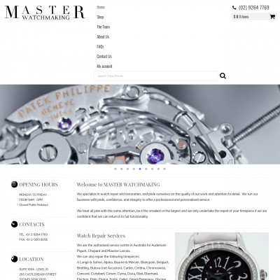 Master Watchmaking Pty Ltd
