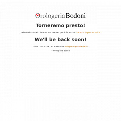 Orologeria Bodoni srl(Italy)|Timepeaks Watch Shop List