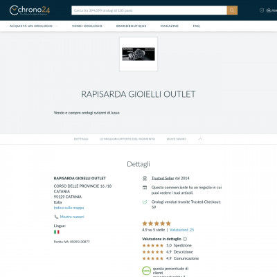 Rapisarda Gioielli Outlet(Italy)|Timepeaks Watch Shop List