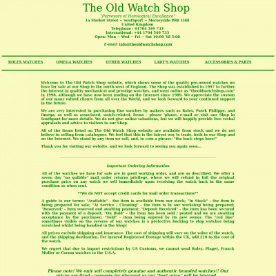 The Old Watch Shop
