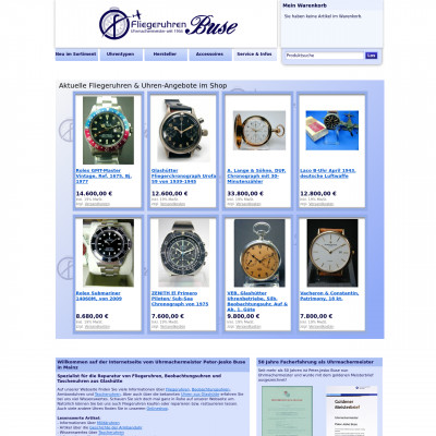 fliegeruhren-buse(Germany)|Timepeaks Watch Shop List