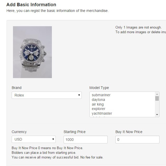 Register information on the watch and its accessories.